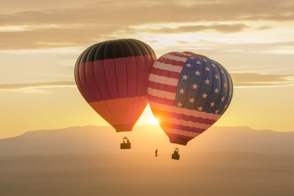 hot air balloon america