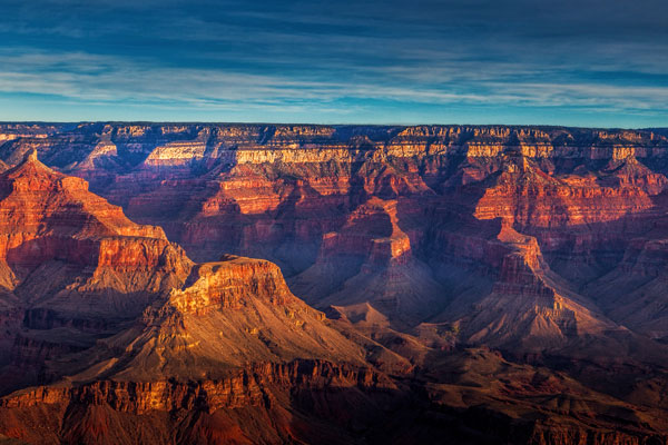 Picturesque view of the Grand Canyon