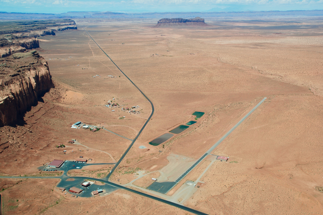 View From Above - Monument Valley Airstrip - Goulding's Resort - Monument Valley, AZ