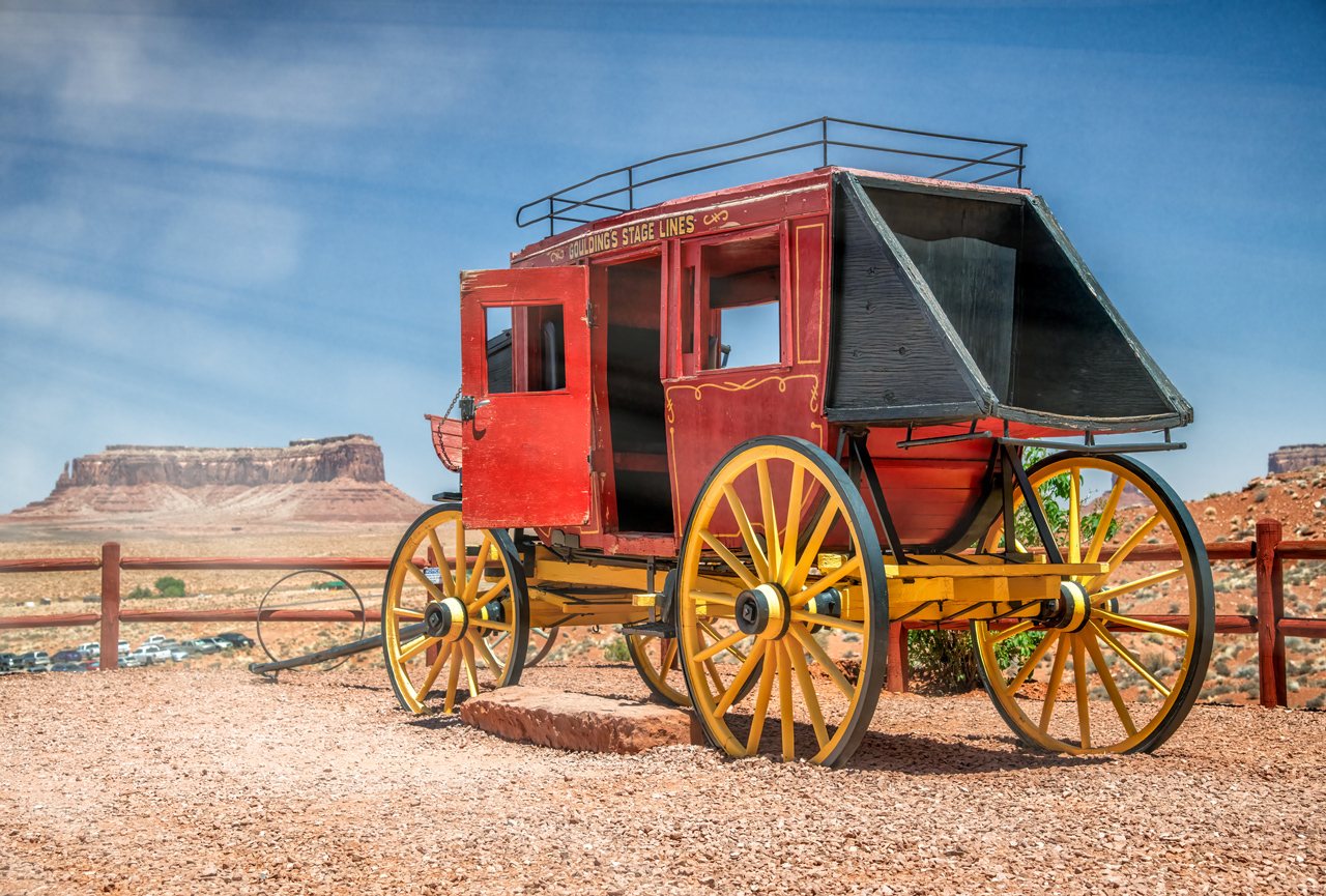 Gouldings Trading Post - Historic Stagecoach - Gouldings Resort - Monument Valley, AZ