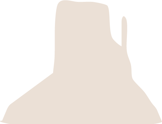 gouldings monument valley accent icon - beige